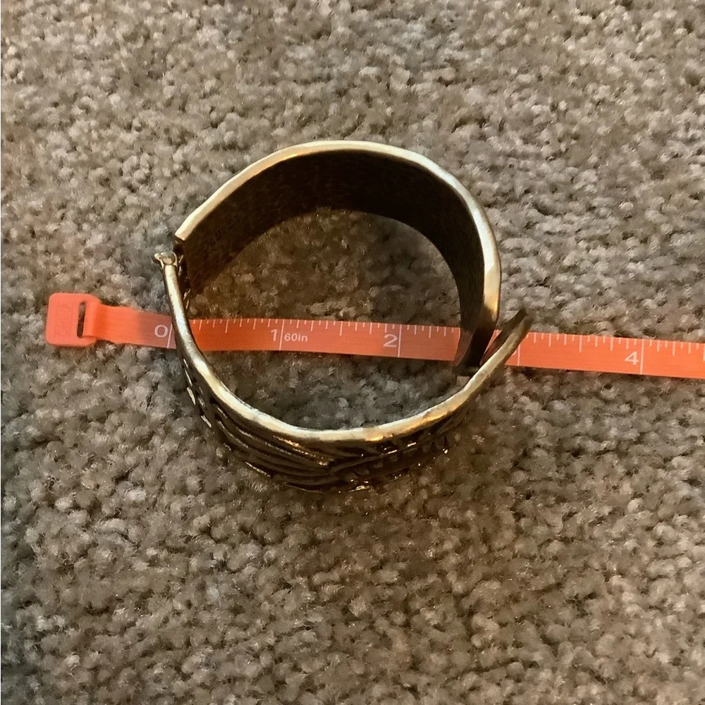 Like New Lucky Brand Gold w/ Rust Stone Set: Necklace, Earrings & Bracelet - Picture 3 of 8